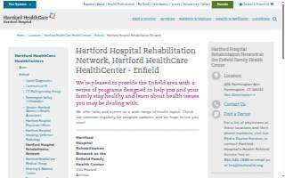 Hartford HealthCare Rehabilitation Network website