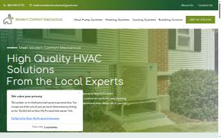 Modern Comfort Mechanical website