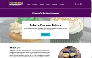 Bonkers Cupcakes website