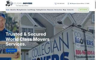 Collegian Movers Inc of Fairfield website