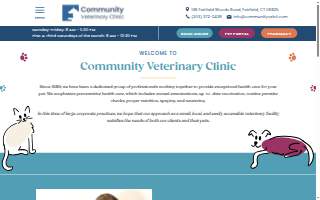 Community Veterinary Clinic website