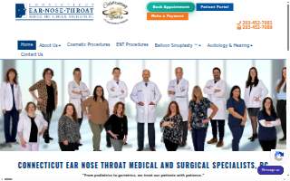 Connecticut Ear Nose Throat of Fairfield website