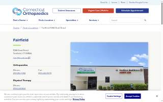 Connecticut Orthopaedics of Fairfield website