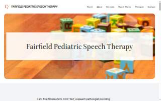 Fairfield Pediatric Speech Therapy website