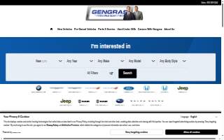 Gengras Chrysler Dodge Jeep Ram Fairfield website