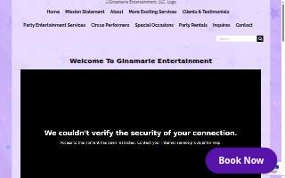 Ginamarie Entertainment, LLC website