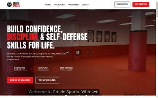 Gracie Sports Brazilian Jiu-Jitsu Fairfield website