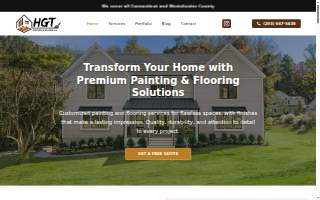 HGT Painting & Floors website
