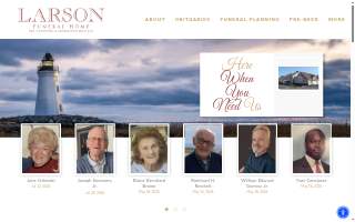 Larson Funeral Home website