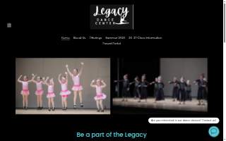 Legacy Dance Center website