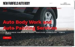 New Fairfield Auto Body website