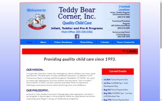 Teddy Bear Corner website
