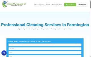 Clean My Space CT of Farmington website