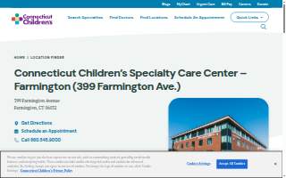 Connecticut Children's Specialty Care Center - Farmington website