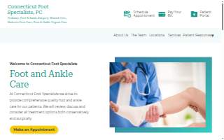 Connecticut Foot Specialists, PC website