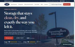Farmington Storage website