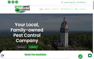Green Pest Control of Farmington website