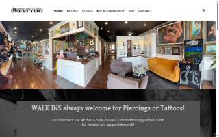 Hartford County Tattoo of Farmington website