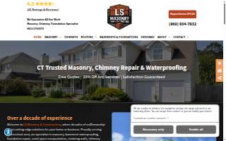 LS Masonry and Construction website