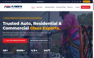 Plymouth Glass & Mirror, Inc. of Farmington website