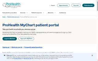 ProHealth Physicians of Farmington website