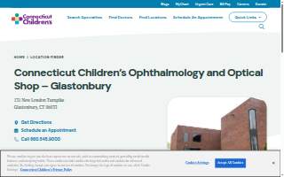 Connecticut Children's Ophthalmology and Optical Shop - Glastonbury website
