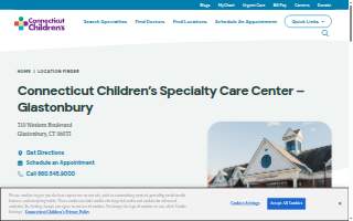 Connecticut Children's Specialty Care Center - Glastonbury website