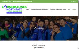 Cornerstones Northeast Team Building website