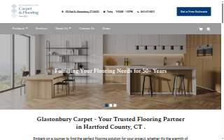 Glastonbury Carpet & Flooring website