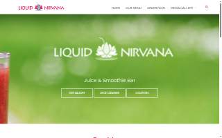 Liquid Nirvana Juice Bar website