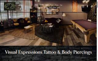 Visual Expressions Tattoo & Piercing of Glastonbury website