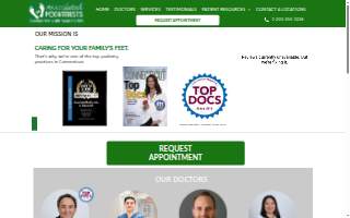Associated Podiatrists of Greenwich website