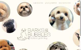 Barks & Bubbles website