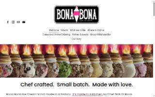 Bona Bona Ice Cream of Greenwich website
