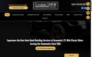 Classic Shine of Greenwich Auto Detailing website
