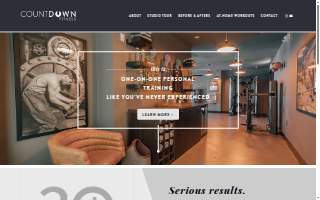 Countdown Fitness website