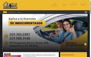 Ez Stop! Driving School website