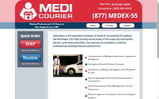 Medi Courier website