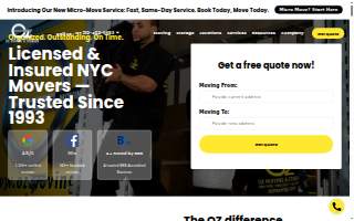 Oz Moving & Storage - Connecticut website