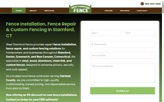 West Stamford Fence of Greenwich website