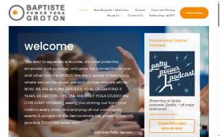 Baptiste Power Yoga Groton website