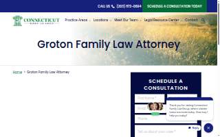 Connecticut Family Law Group of Groton website