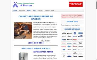 County Appliance Repair of Groton website