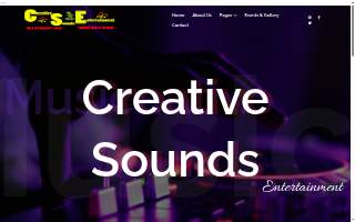 Creative Sounds Entertainment website