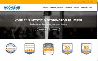 Moonlight Plumbing LLC website
