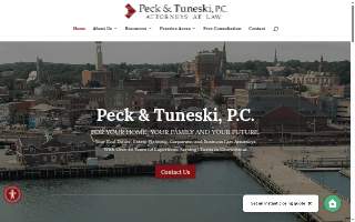 Peck & Tuneski, P.C. of Groton website