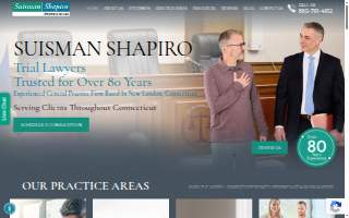 Suisman Shapiro Attorneys-at-Law of Groton website