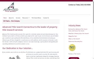 Advanced Title Search website