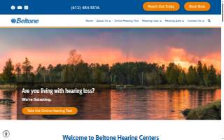 Beltone Hearing Healthcare website