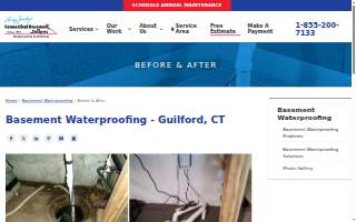 Connecticut Basement Systems of Guilford website